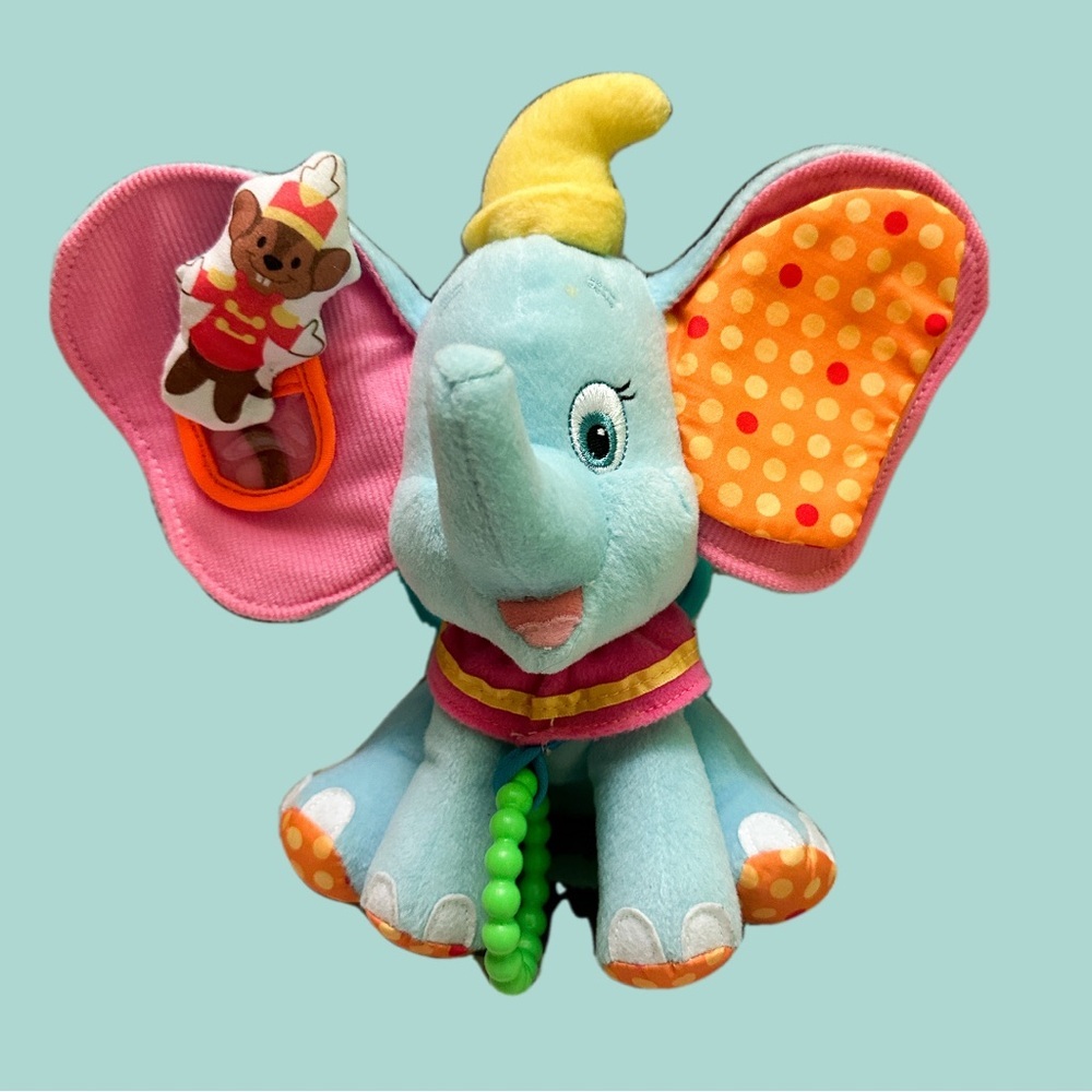 Disney Dumbo Blue and Pink Elephant Plush Toy
